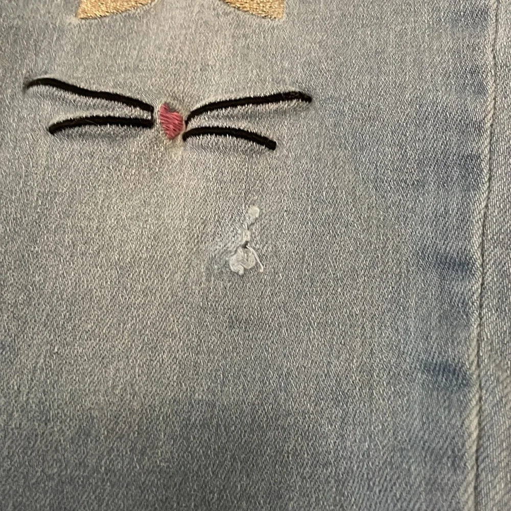 2018 Gymboree Outlet “Tails of the City” Cat Knee Jeans, Size 7
